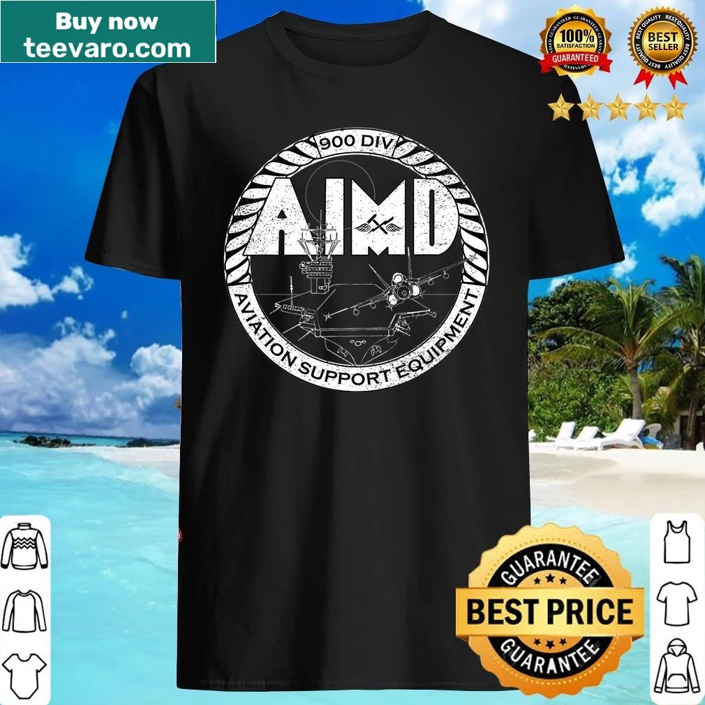Shirt with AIMD 900 division aviation support equipment design