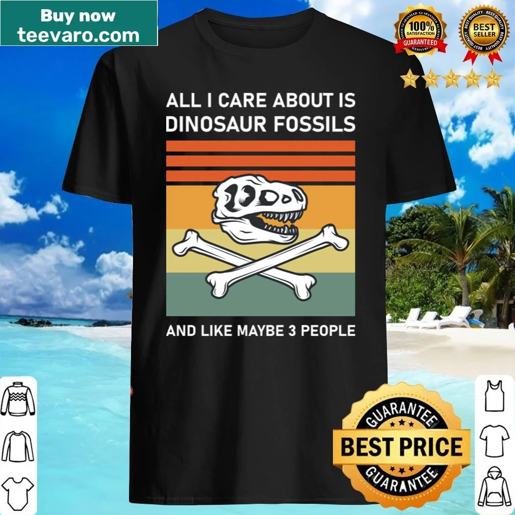 Funny paleontologist shirt with text about dinosaurs and priorities