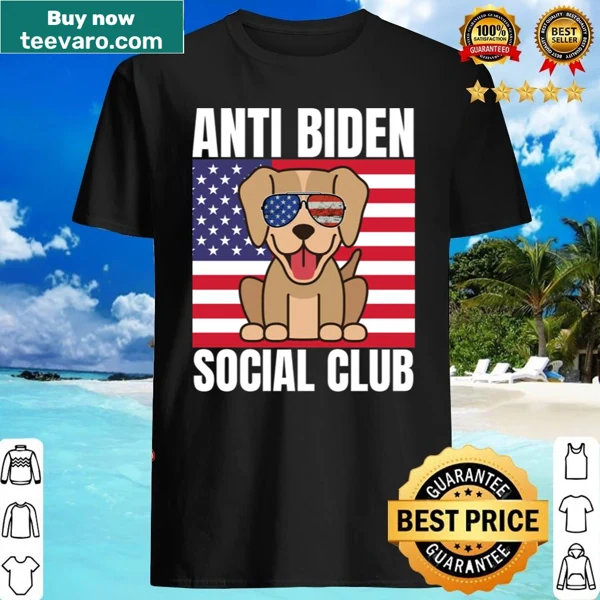 Funny Anti Biden Social Club shirt for dog lovers
