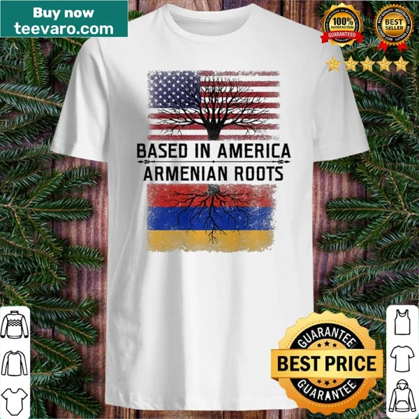 Shirt featuring the Armenian flag design
