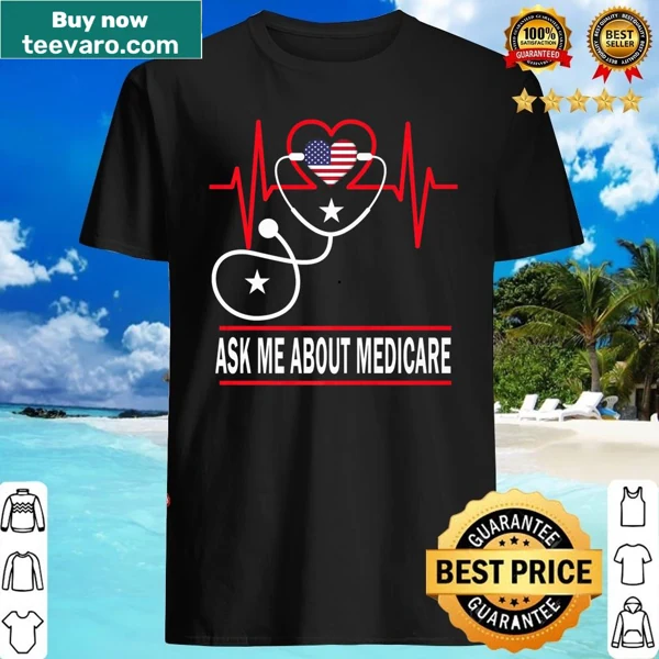 Professional Medicare insurance agent T-shirt with typographic design