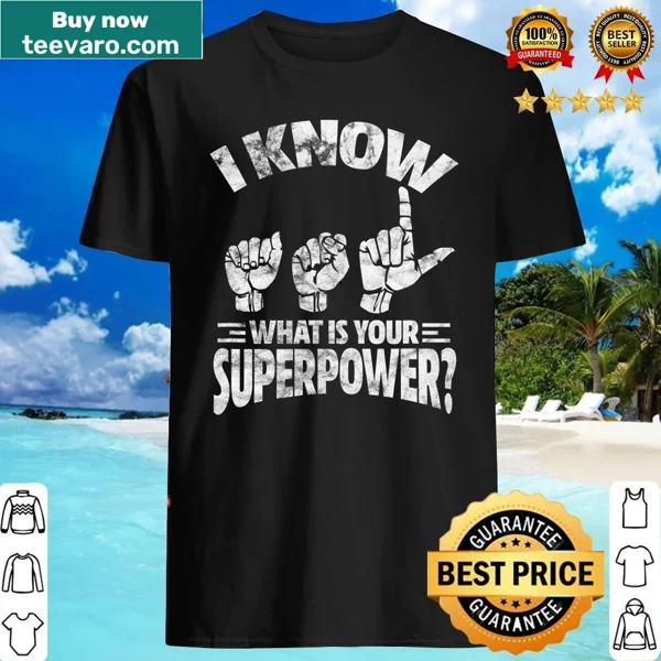 Vintage-style shirt featuring American Sign Language and Deaf pride