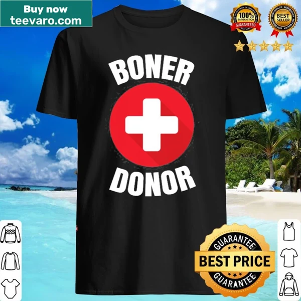 Playful Boner Donor shirt with humorous text about organ donation