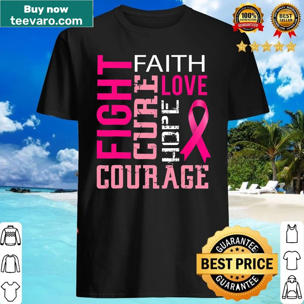 Inspirational faith-themed breast cancer awareness shirt