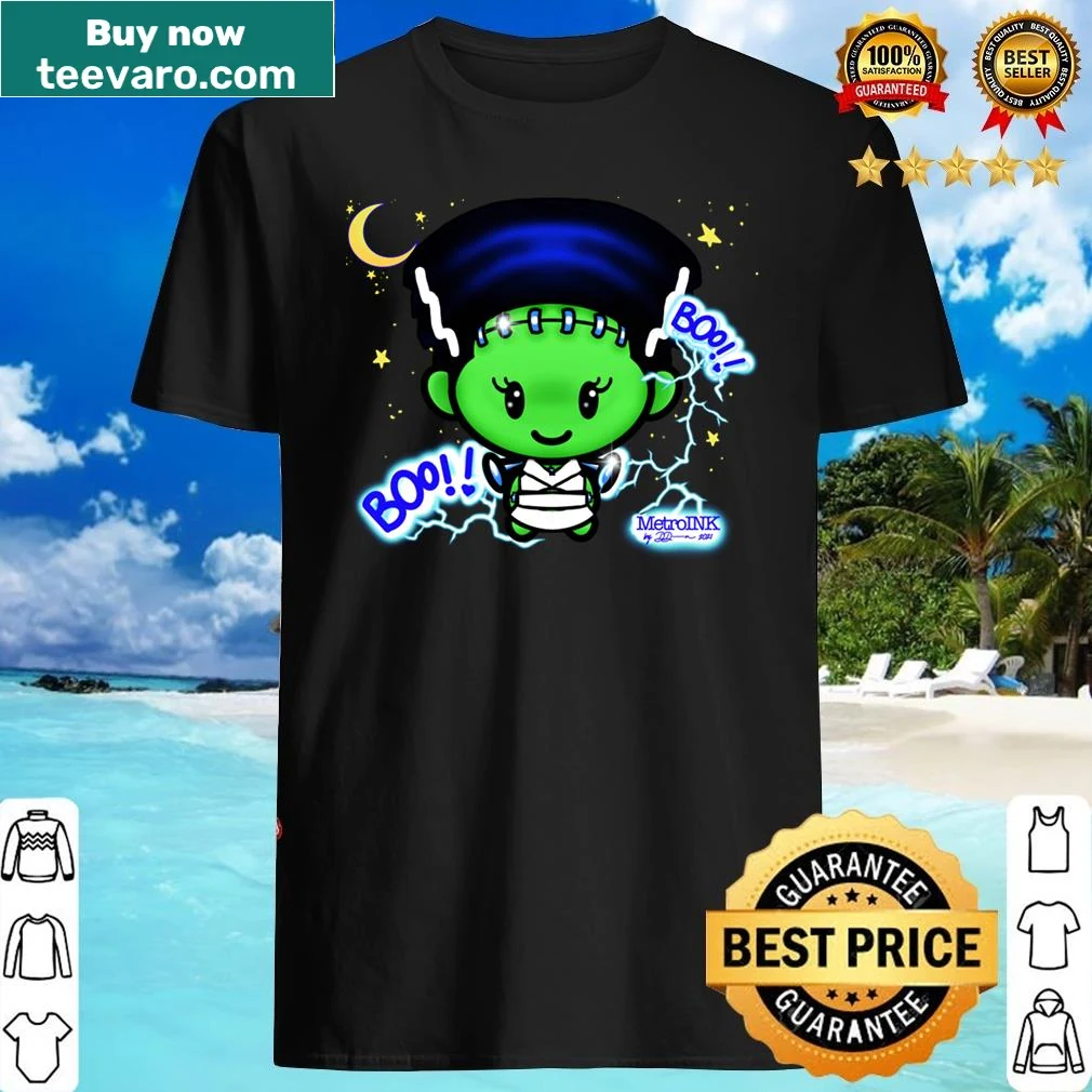 Cartoon design of a friendly monster bride for Halloween