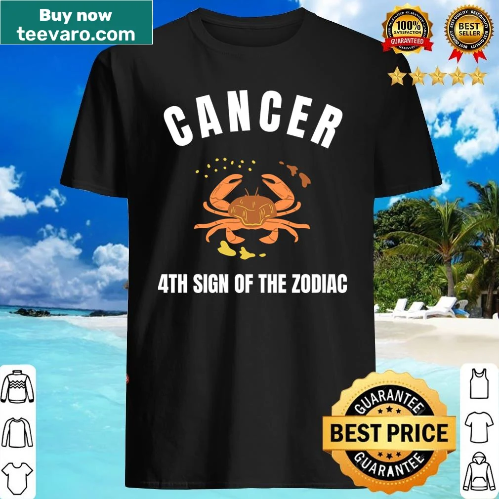 Cancer zodiac shirt with artistic design