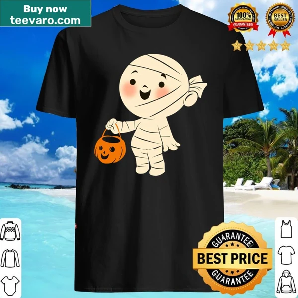 Illustration of a candy mummy on a shirt