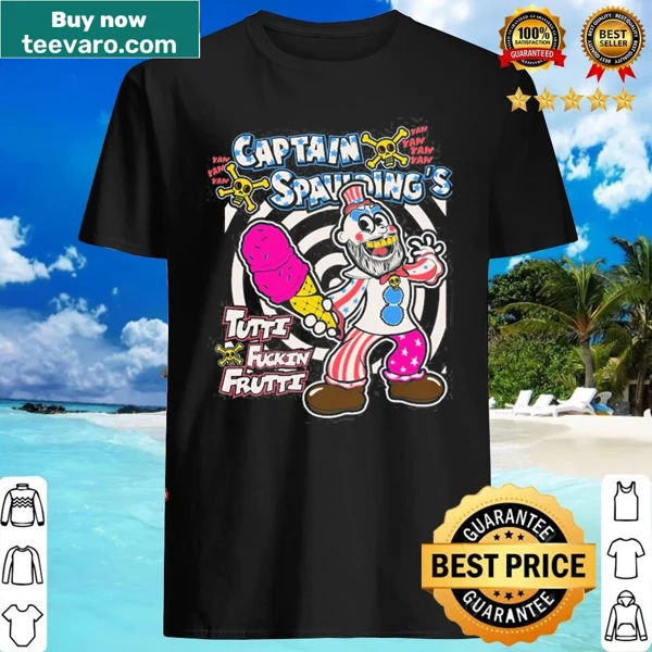 Captain Spaulding text design t-shirt