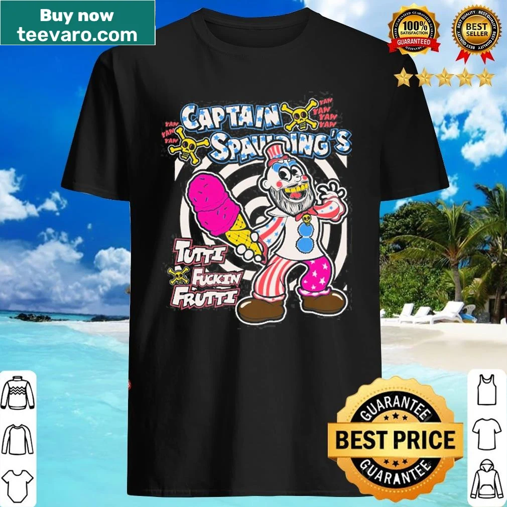 Captain Spaulding text design t-shirt