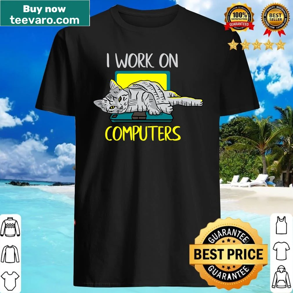 Funny shirt for programmers with 'Cat Skills' text and design