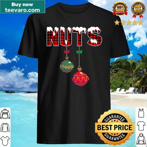 Funny cartoon chestnuts couple Christmas shirt