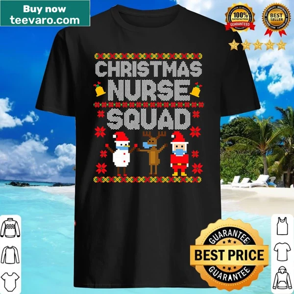 Funny Christmas Nurse shirt with vintage design