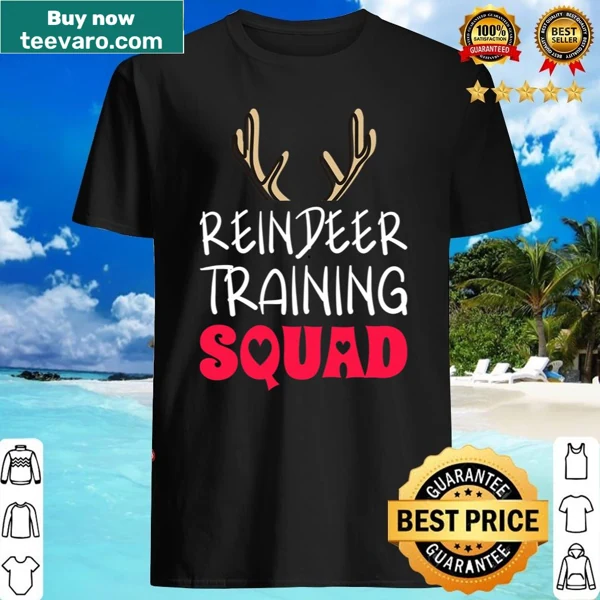 Christmas running team shirt with reindeer graphic