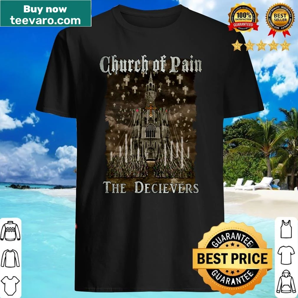 Church Of Pain t-shirt featuring sarcastic typography
