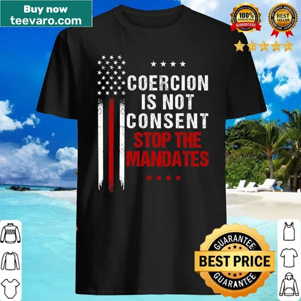 Bold typography shirt with a powerful anti-vaccination message.