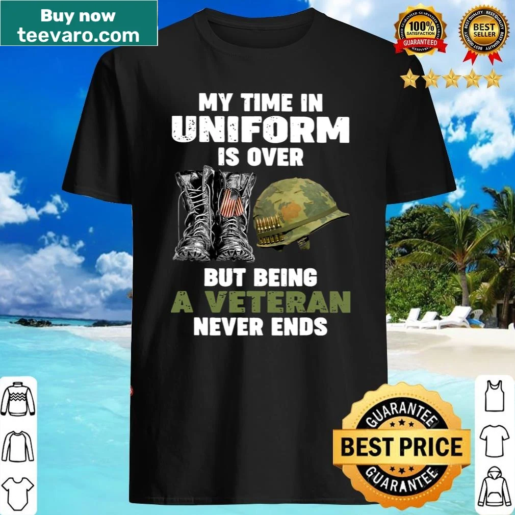 Veteran shirt with combat boots design