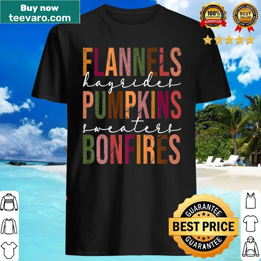 Cute autumn-themed graphic on a seasonal shirt