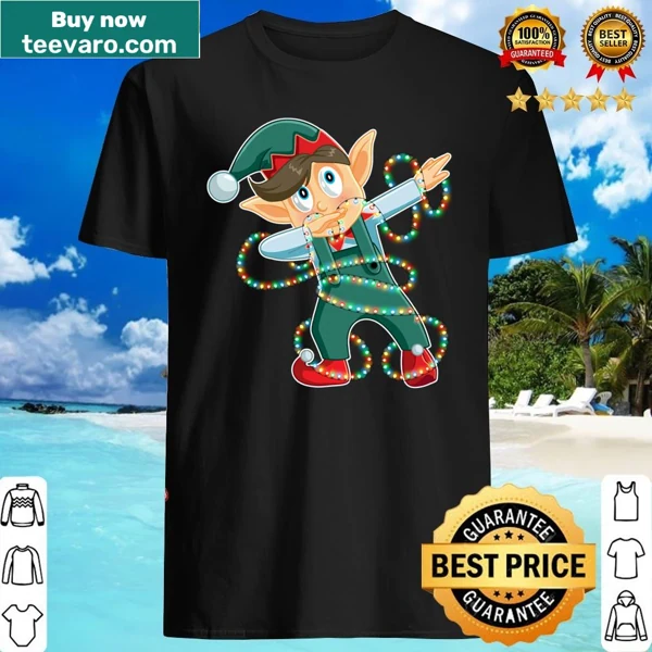 Dabbing elf design long sleeve shirt for kids.