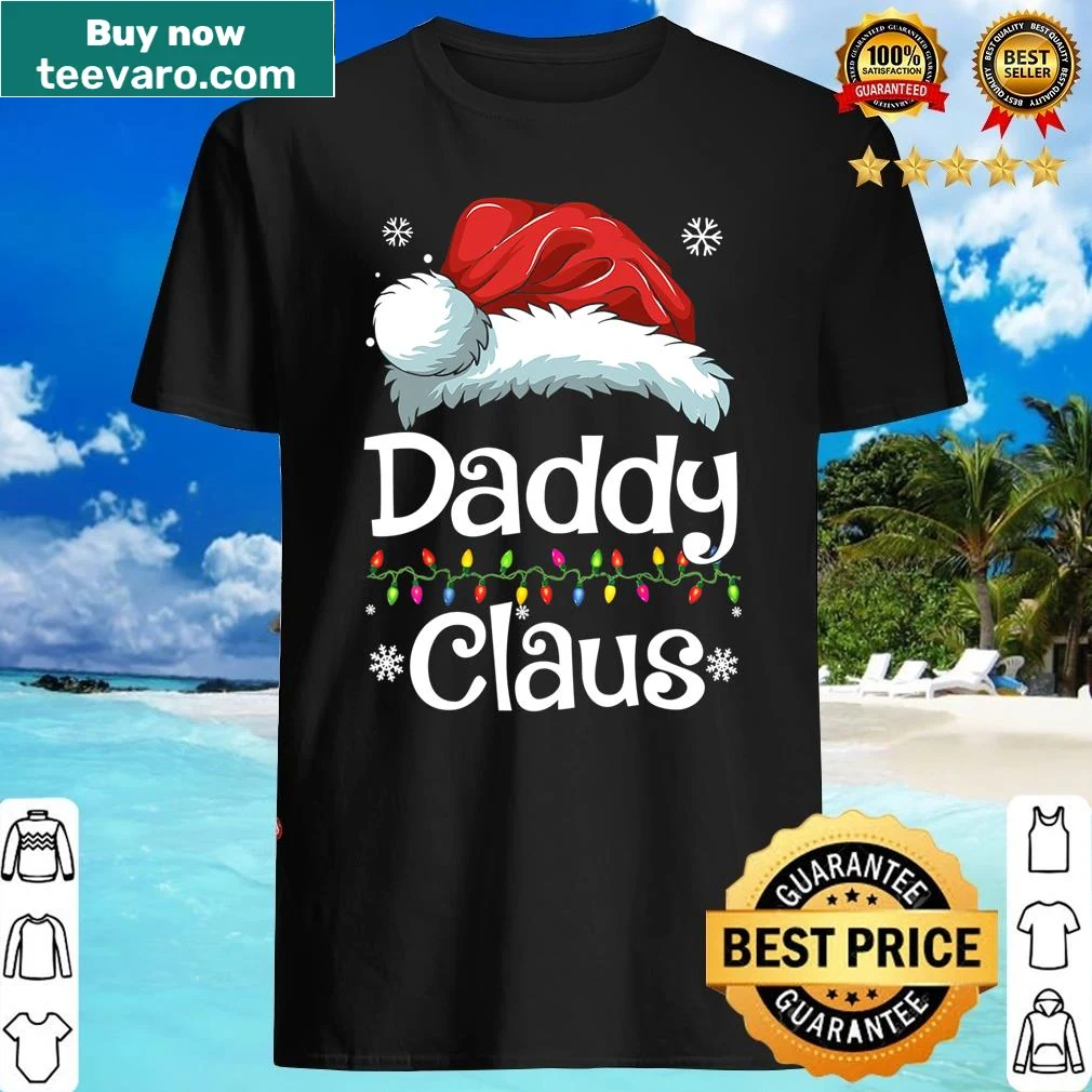 Daddy Claus graphic on family matching pajamas