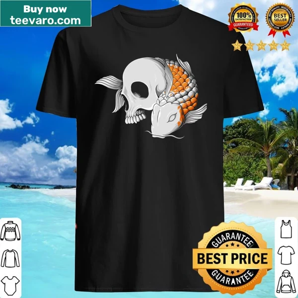 Illustration of koi fish on an artistic shirt