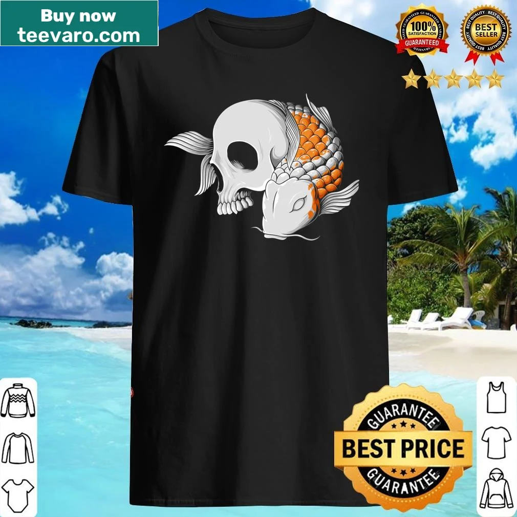 Illustration of koi fish on an artistic shirt