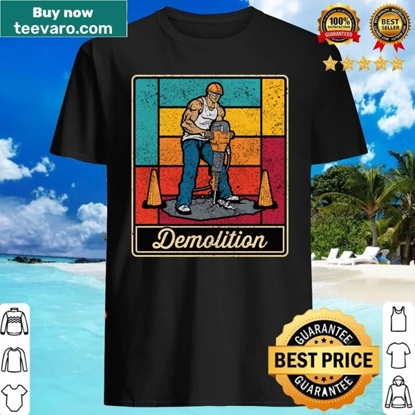 Bold graphic shirt for demolition and construction workers