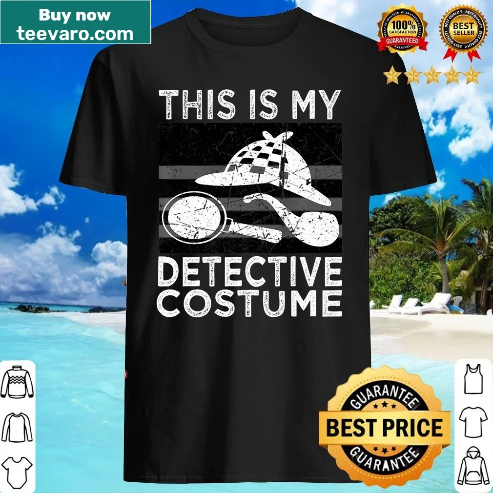 Detective costume shirt for men, women, and kids