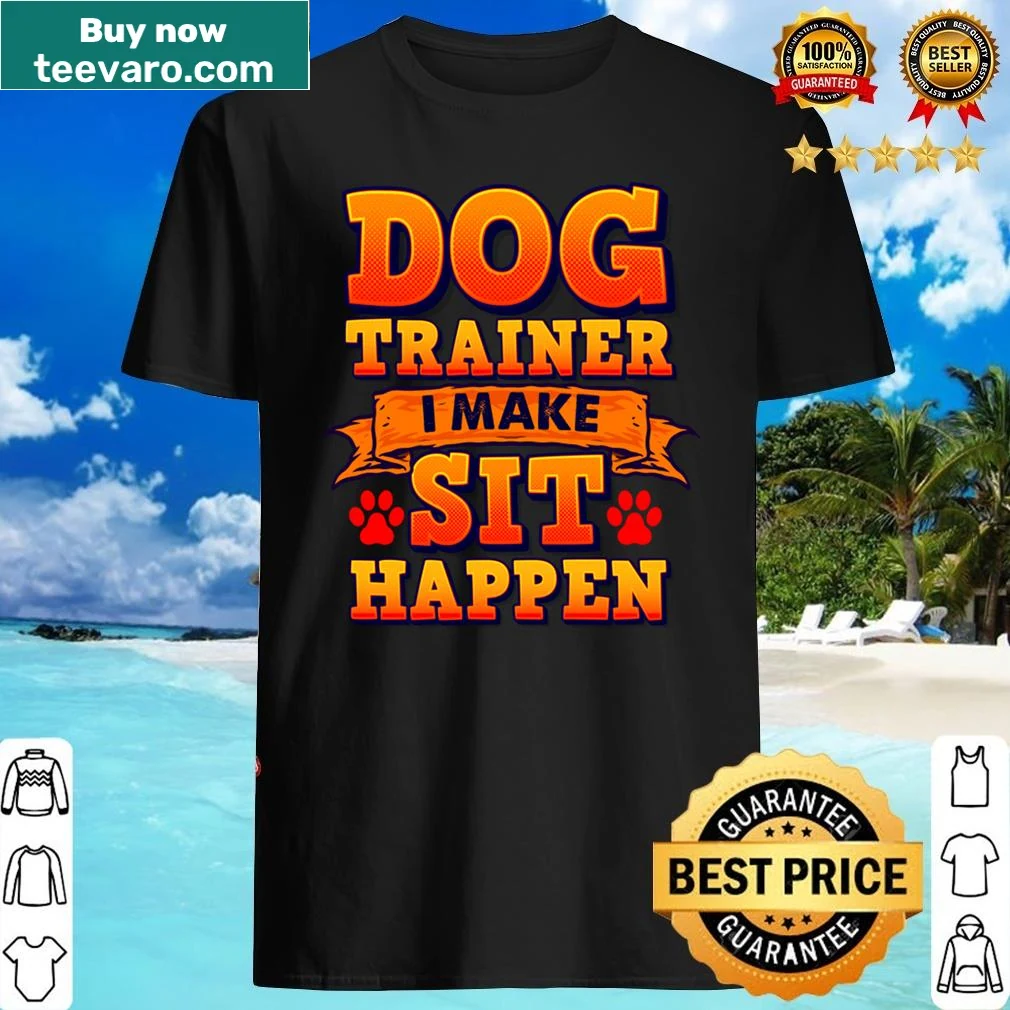 Funny typography design for dog trainers