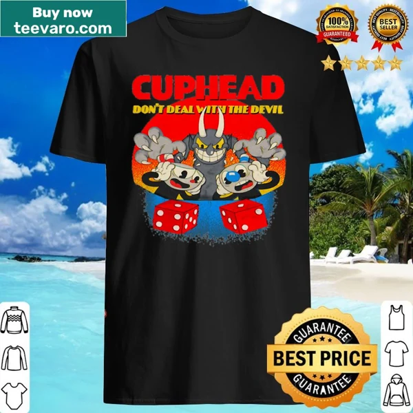 Humorous typography shirt with the phrase Don't D.e.a.l Withh The Devill