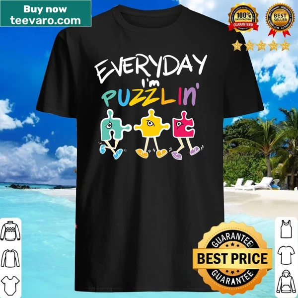 Puzzle design shirt for fans of puzzles and problem-solving