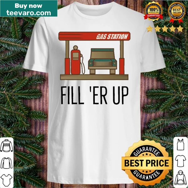 Nostalgic gas station attendant graphic tee