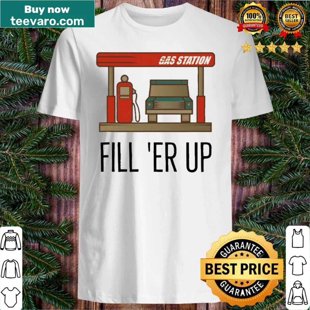 Nostalgic gas station attendant graphic tee