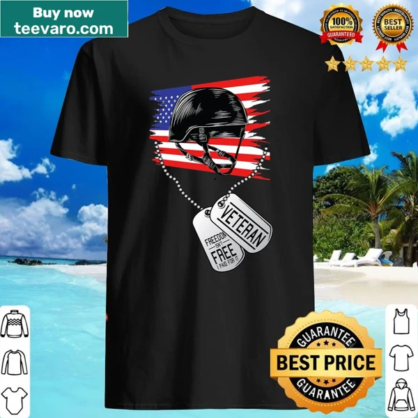 Patriotic shirt with 'Freedom Isn't Free' and American flag design