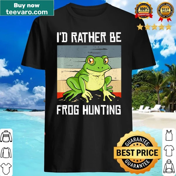 Vintage style shirt celebrating frog hunting and toad catching