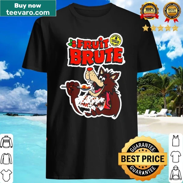 Playful Fruit Brute character design on shirt