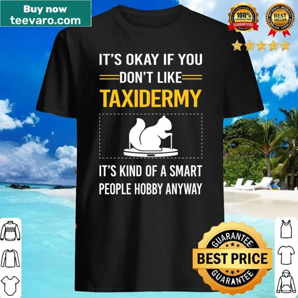 Witty taxidermy-themed graphic and text on shirt