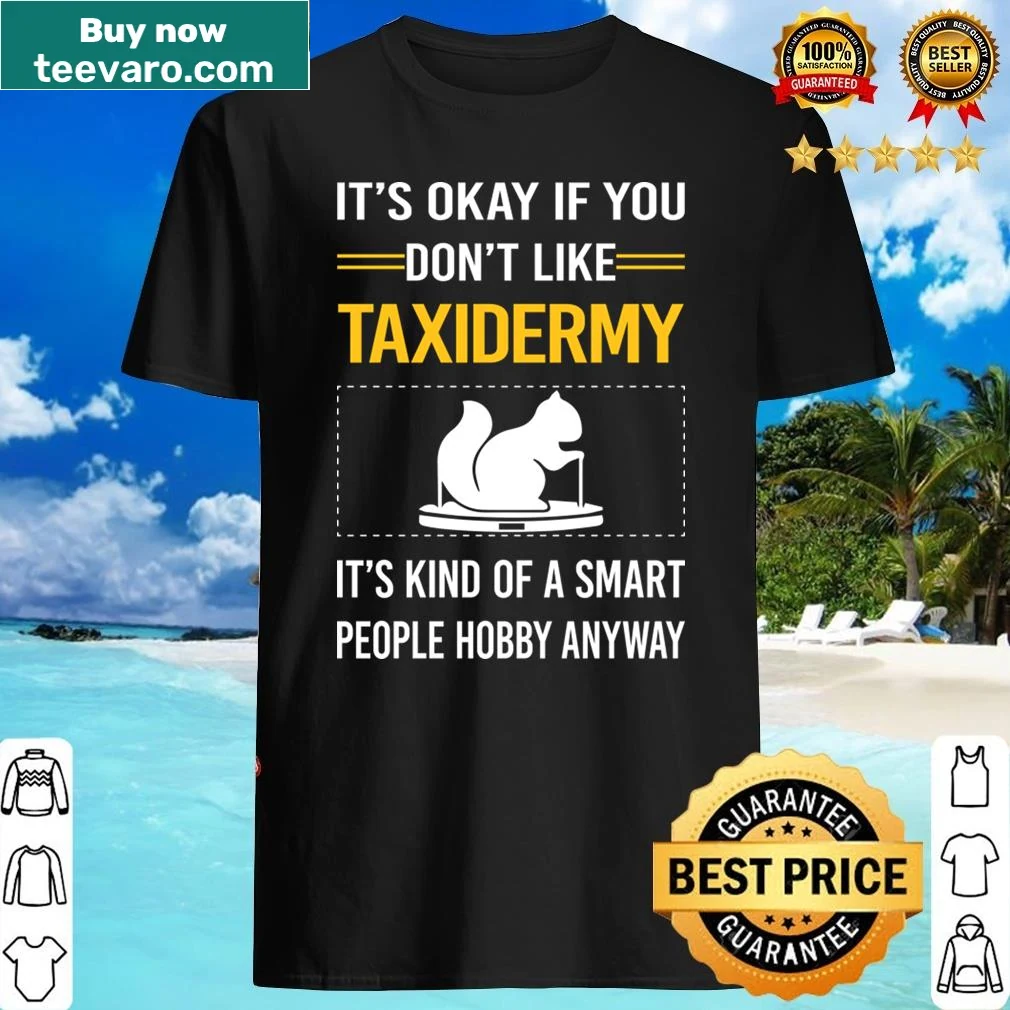 Witty taxidermy-themed graphic and text on shirt