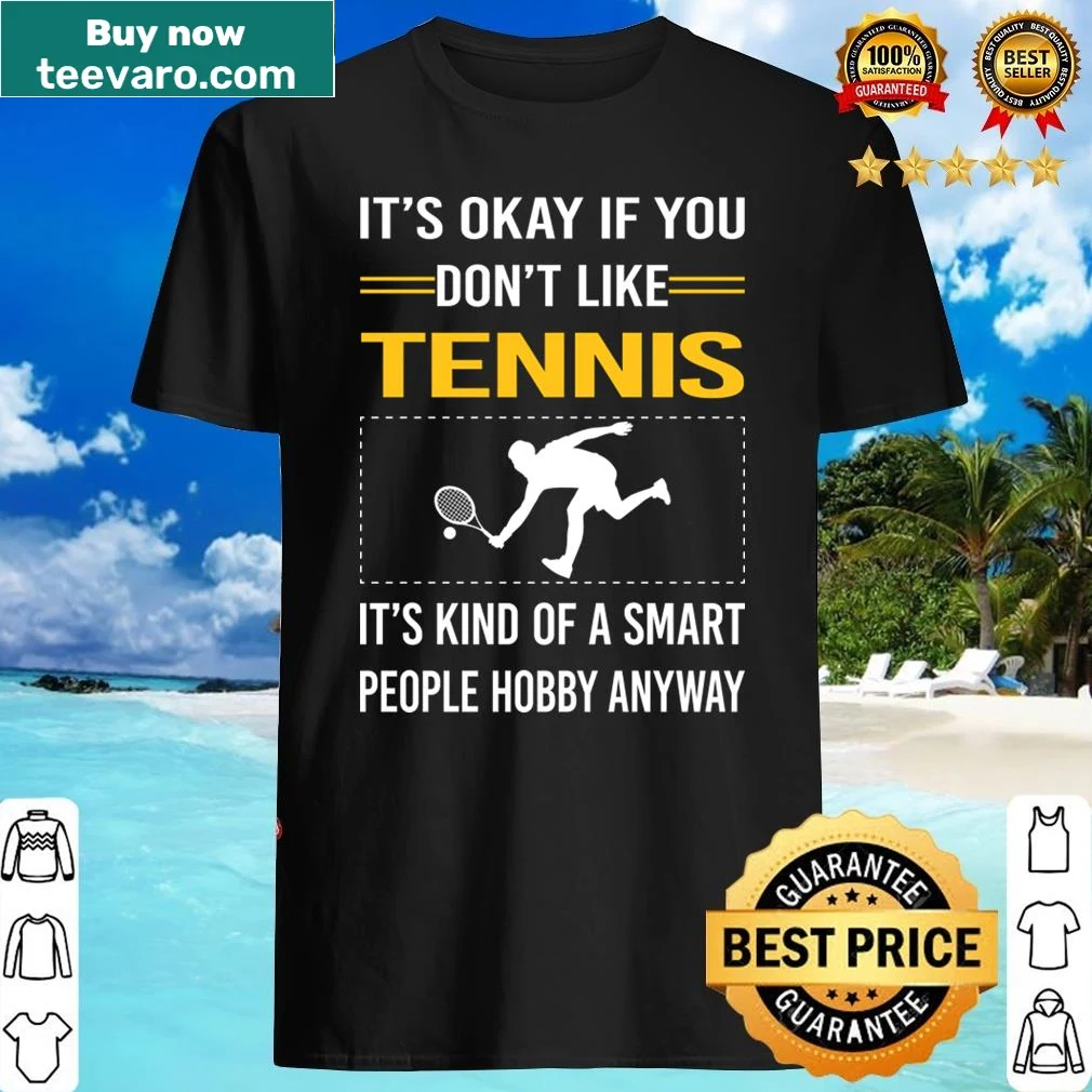 Humorous tennis-themed graphic and text shirt