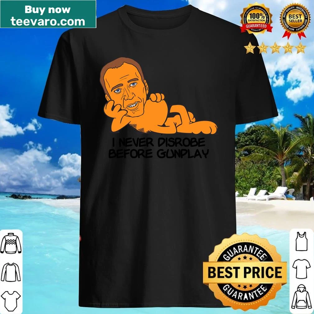 Edgy Garfield shirt with humorous phrase