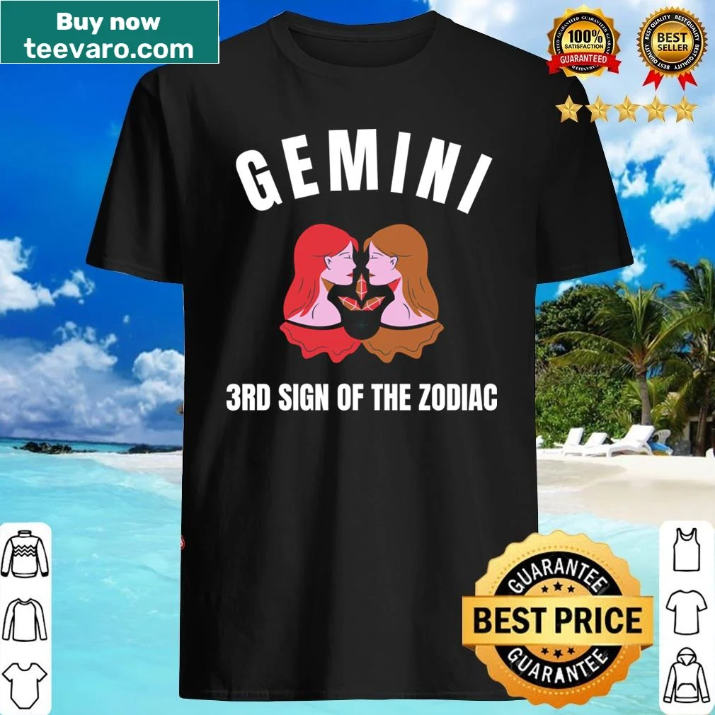 Gemini zodiac sign T-shirt design