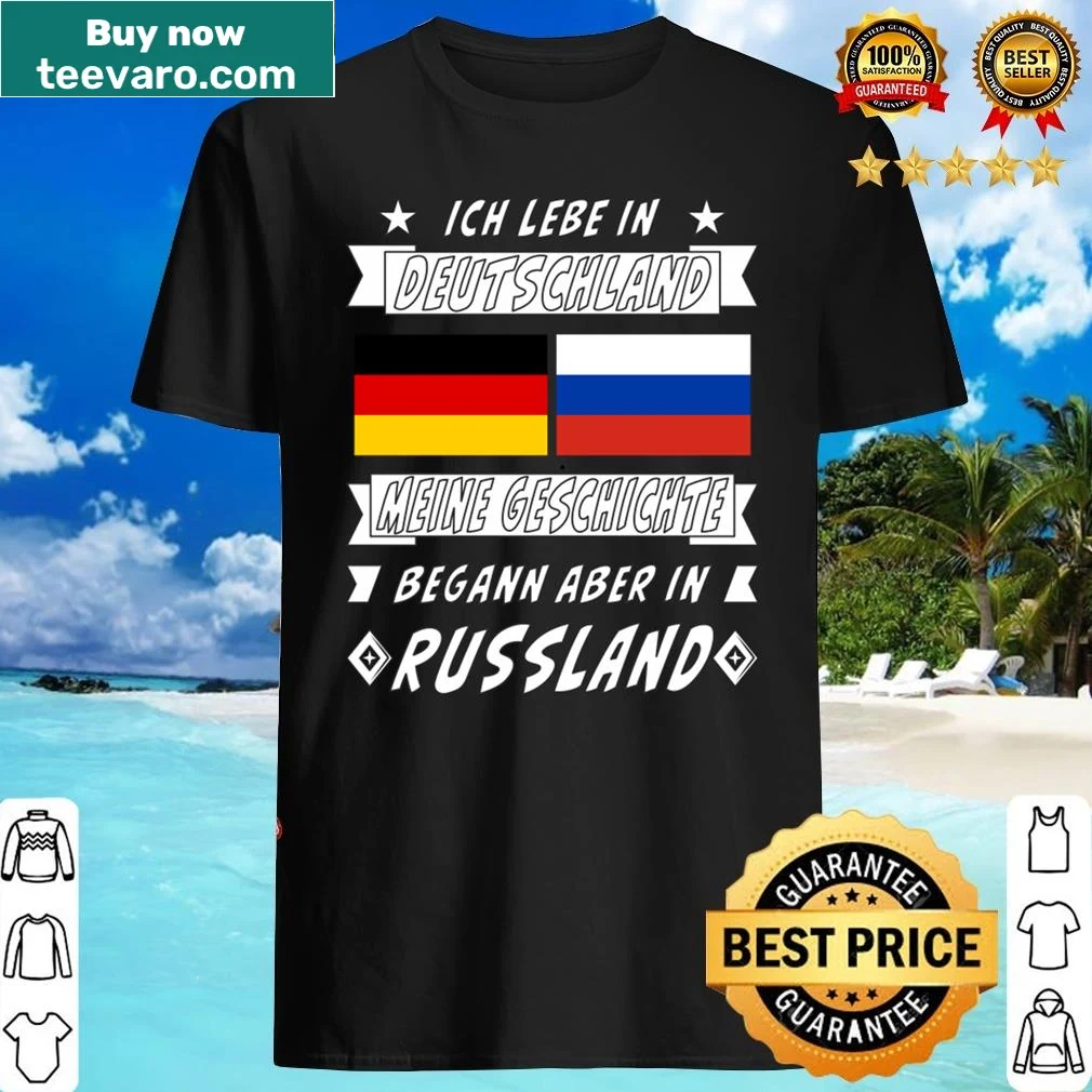 Historical Germany and Russia t-shirt with informative text