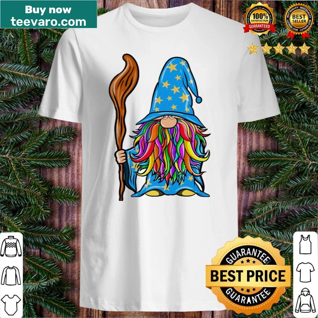Cute autumn shirt with gnomes, pumpkins, and 'It's Fall Yall' text.