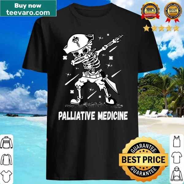 Dabbing skeleton pirate illustration on Halloween shirt