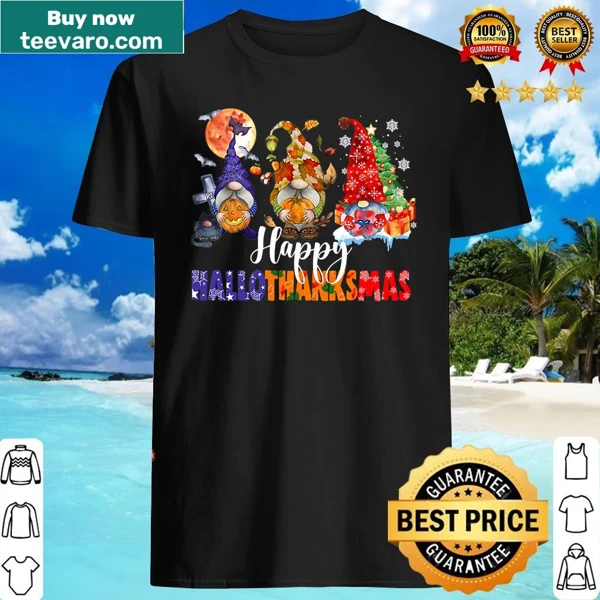 Gnome design celebrating Hallothanksmas holidays