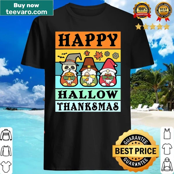Gnome design celebrating Hallothanksmas holidays