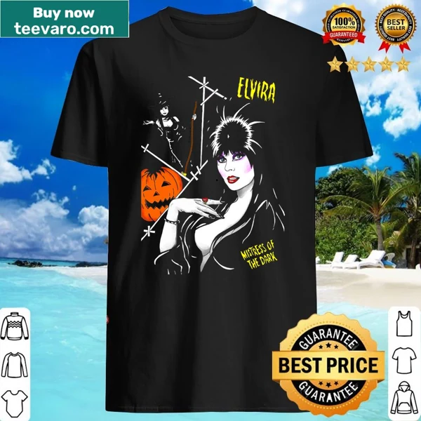 Elvira-inspired graphic for Halloween shirt