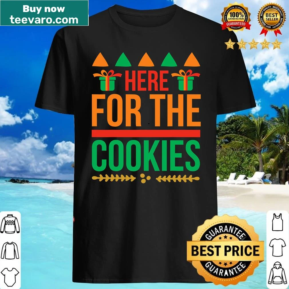 Wholesome shirt featuring 'Here For The Cookies' text