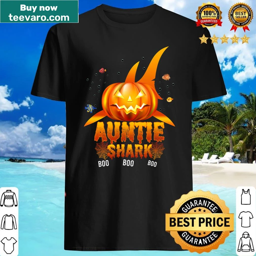 Cartoon shark graphic shirt for Halloween