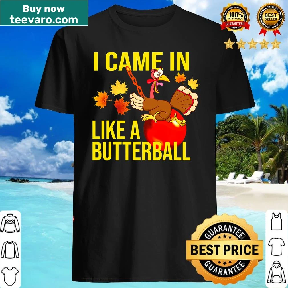 Funny Thanksgiving shirt with turkey and humorous text