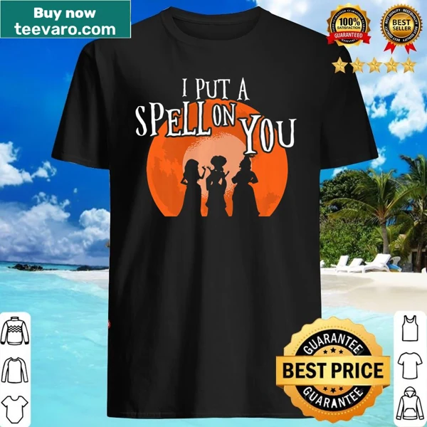 Illustration of a witch's hat with 'I Put A Spell On You' text, perfect for Halloween.